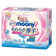 Moony 嬰兒柔軟厚身濕紙巾180片